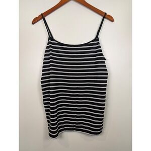 Loft Women's Tank Top XL Career Business Office Layering Dainty Feminine Striped
